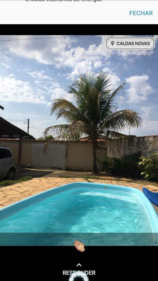 Otima Casa Caldas Novas 2 Km Do Centro Para Ate 14 Pesssoas Com Piscina Aquecida, Churrrasqueira, Wifi ภายนอก รูปภาพ